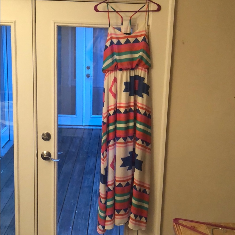 Multi color maxi dress